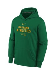 Fanatics Youth Green Oakland Athletics Practice Graphic Therma Hoodie - Image 2 of 3