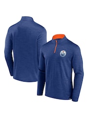 Fanatics Blue Edmonton Oilers Quarter Zip Top - Image 1 of 3