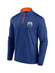 Fanatics Blue Edmonton Oilers Quarter Zip Top - Image 2 of 3