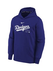 Fanatics Youth Blue Los Angeles Dodgers Practice Graphic Therma Hoodie - Image 2 of 3