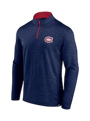 Fanatics Blue Montreal Canadiens Quarter Zip Top - Image 2 of 3