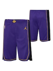 Fanatics Youth Purple Los Angeles Lakers Statement Swingman Shorts - Image 1 of 3