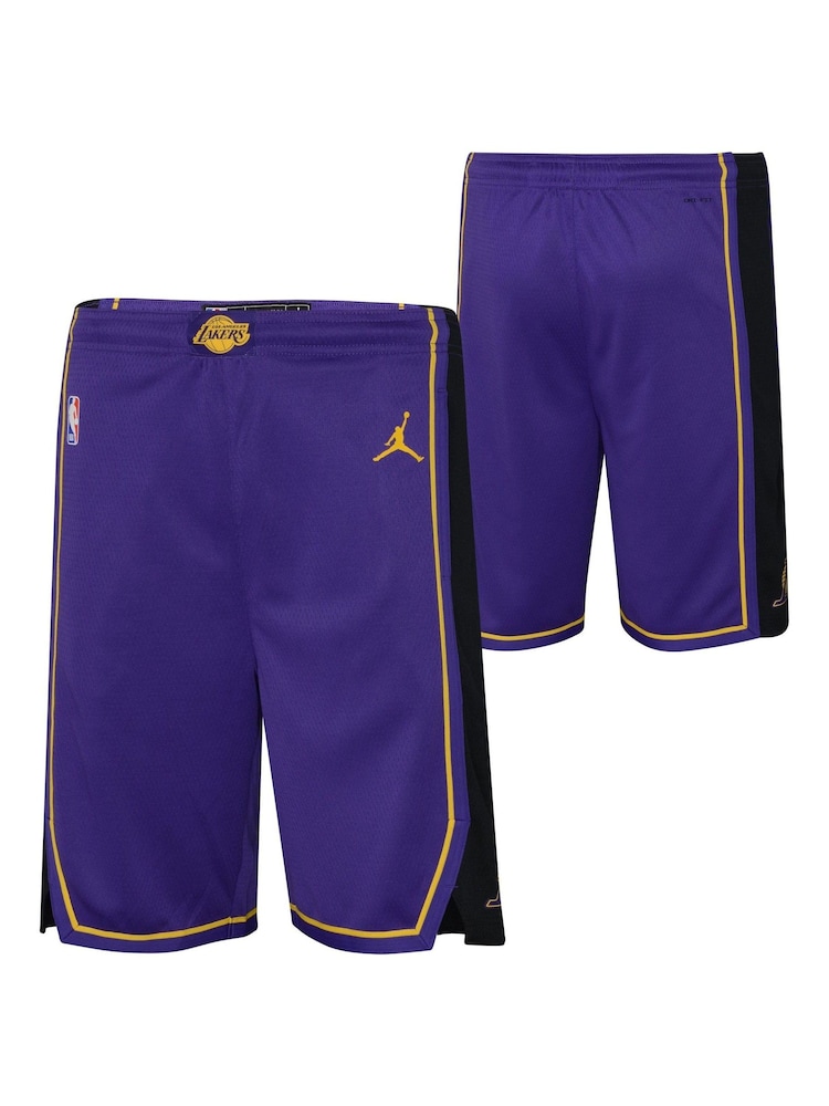 Fanatics Youth Purple Los Angeles Lakers Statement Swingman Shorts - Image 1 of 3