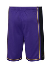 Fanatics Youth Purple Los Angeles Lakers Statement Swingman Shorts - Image 3 of 3