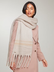 Lipsy Camel Super Soft Brushed Oversized Scarf - Image 1 of 4