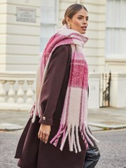 Lipsy Super Soft Check Brushed Scarf - Изображение 1 из 4