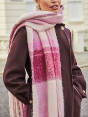Lipsy Super Soft Check Brushed Scarf - Изображение 2 из 4