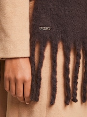 Lipsy Brown Super Soft Brushed Oversized Scarf - Image 4 of 4