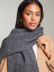 Lipsy Grey Cosy Boucle Scarf - Image 2 of 4