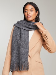 Lipsy Grey Cosy Boucle Scarf - Image 3 of 4