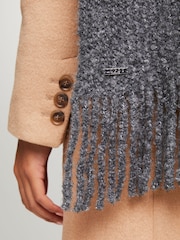 Lipsy Grey Cosy Boucle Scarf - Image 4 of 4