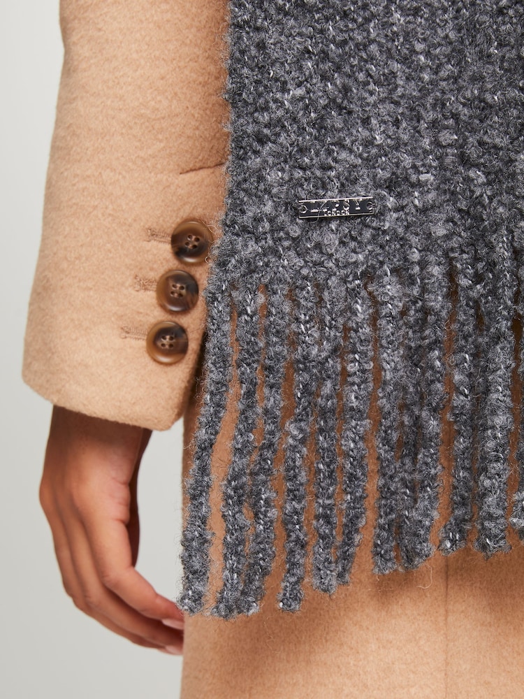 Lipsy Grey Cosy Boucle Scarf - Image 4 of 4