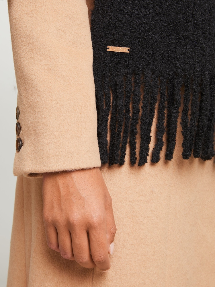Lipsy Black Cosy Boucle Scarf - Image 4 of 4 Lipsy Black Cosy Boucle Scarf - Image 4 of 4