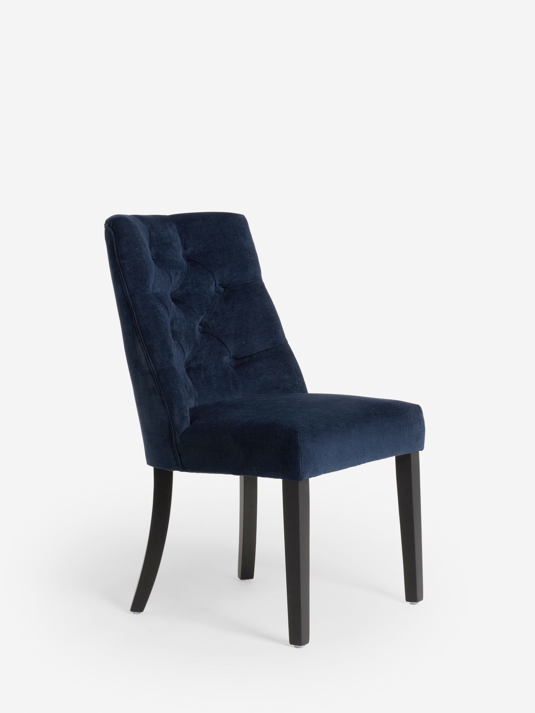 Buy Set of 2 Fine Chenille Navy Wolton Black Leg Collection Luxe Button ...