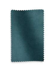 Set of 2 Soft Velvet Marine Blue Ross Dining Chairs - Image 9 of 11