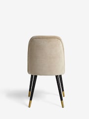 Set of 2 Relaxed Chenille Light Natural Anja Dining Chairs - Image 7 of 9