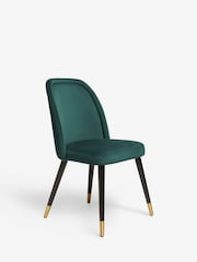 Set of 2 Soft Velvet Juniper Anja Dining Chairs - Image 4 of 9