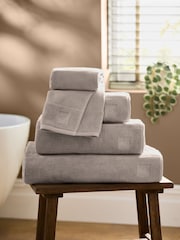 self. Grey Supersoft Towel 100% Cotton - Image 1 of 2