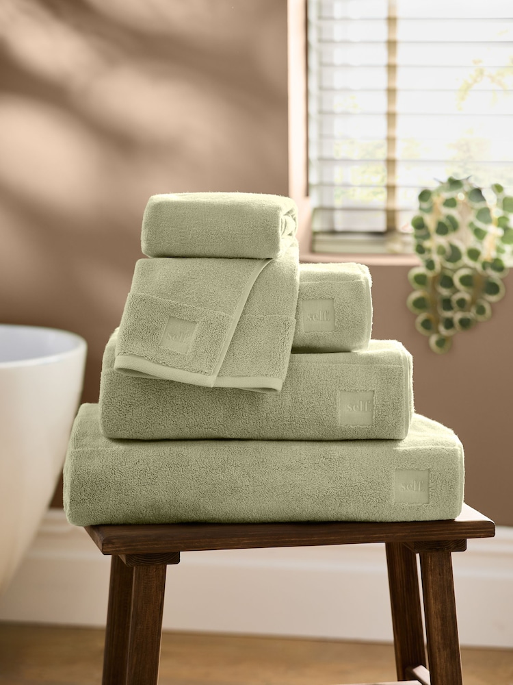self. Green Supersoft Towel 100% Cotton - Image 1 of 2