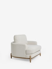 Casual Boucle Light Natural Ellison Snuggle Chair - Image 6 of 10
