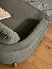 Fine Chenille Sage Green Ellison 3 Seater Sofa - Image 3 of 9