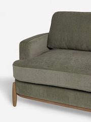 Fine Chenille Sage Green Ellison 3 Seater Sofa - Image 8 of 9