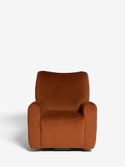 Soft Velvet Rust Brown Jaxon Riser Recliner Armchair - Image 8 of 11