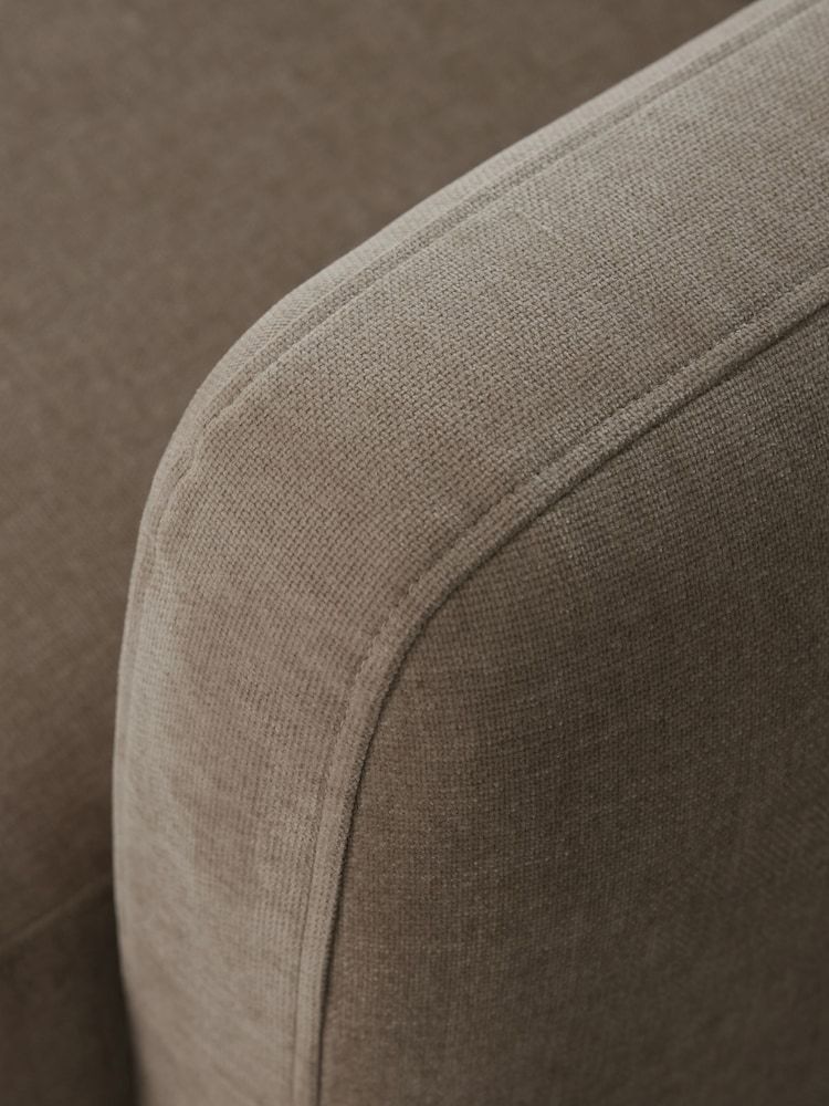 Fine Chenille Mink Brown Arden 3 Seater Sofa - Image 2 of 9