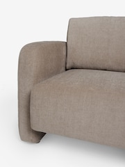 Fine Chenille Mink Brown Arden 3 Seater Sofa - Image 9 of 9