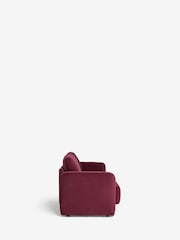 Soft Velvet Cranberry Red Arden 3 Seater Sofa - Image 7 of 8