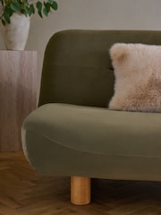 Soft Velvet Sage Green Otis Sofa Bed - Image 6 of 11