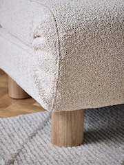 Casual Boucle Light Natural Palma Double Sofa Bed - Image 5 of 6