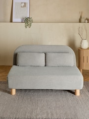 Brushed Weave Light Warm Grey Palma Double Sofa Bed - Image 1 of 11
