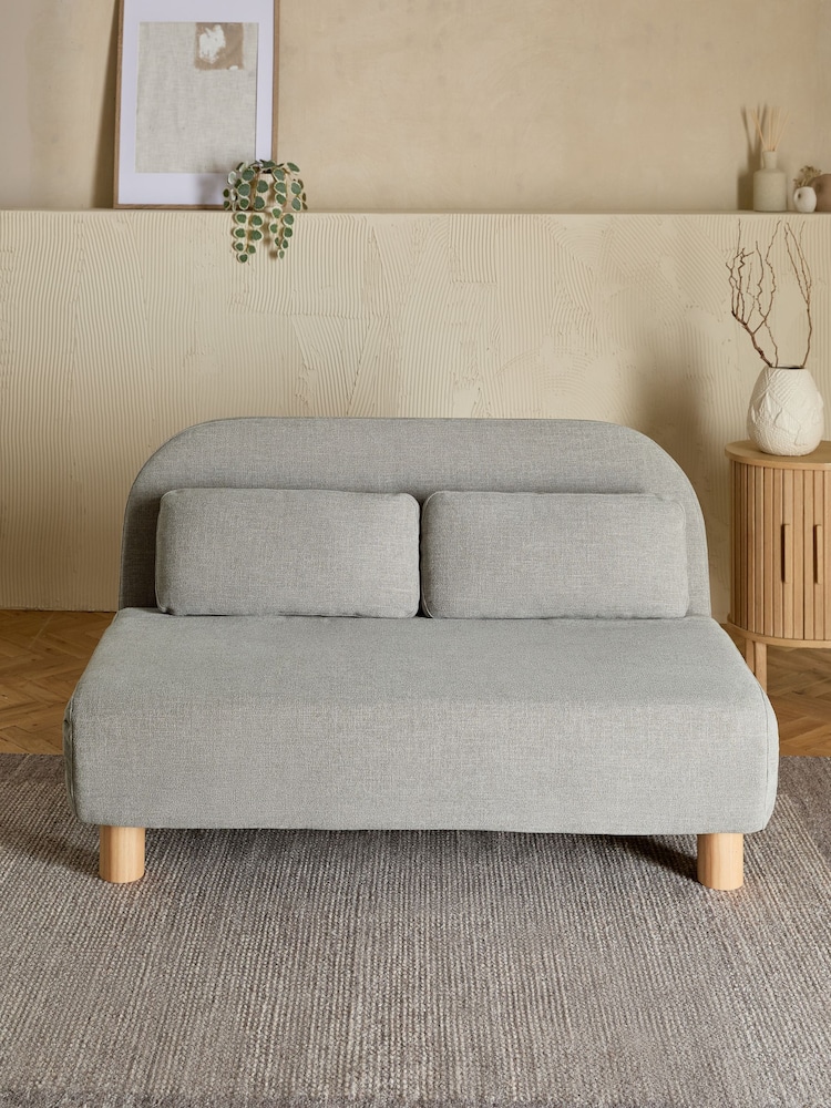 Brushed Weave Light Warm Grey Palma Double Sofa Bed - Image 1 of 11