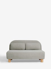 Brushed Weave Light Warm Grey Palma Double Sofa Bed - Image 7 of 11