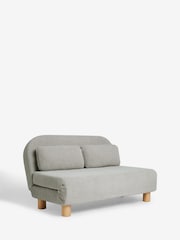 Brushed Weave Light Warm Grey Palma Double Sofa Bed - Image 8 of 11