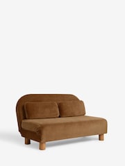 Relaxed Chenille Toffee Brown Palma Double Sofa Bed - Image 6 of 11