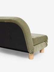 Relaxed Chenille Olive Green Palma Double Sofa Bed - Image 11 of 12