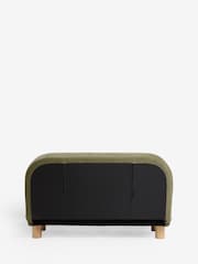 Relaxed Chenille Olive Green Palma Double Sofa Bed - Image 9 of 12