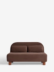 Soft Velvet Chocolate Brown Palma Double Sofa Bed - Image 6 of 11