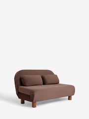 Soft Velvet Chocolate Brown Palma Double Sofa Bed - Image 7 of 11