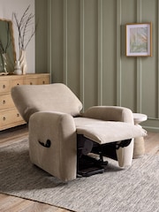 Fine Chenille Mink Brown Jaxon Riser Recliner Armchair - Image 3 of 15