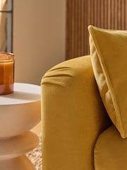 Fine Chenille Ochre Yellow Emory Compact 2 Seater Sofa in a Box - Image 2 of 9