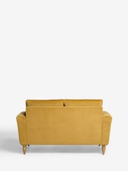 Fine Chenille Ochre Yellow Emory Compact 2 Seater Sofa in a Box - Image 7 of 9
