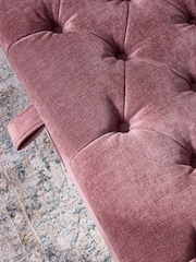 Fine Chenille Mulberry Purple Albury Large Footstool - Image 3 of 14