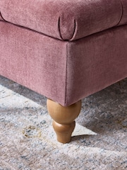 Fine Chenille Mulberry Purple Albury Large Footstool - Image 7 of 14