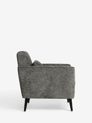 Chunky Chenille Dark Grey Mila Chair Armchair - Image 8 of 10