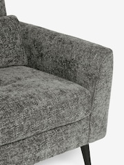 Chunky Chenille Dark Grey Mila Chair Armchair - Image 9 of 10