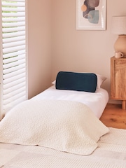 Soft Velvet Navy Blue Palma Single Sofa Bed - Image 3 of 11