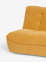 Soft Velvet Ochre Yellow Lucca 2 Seater Sofa - Image 8 of 8